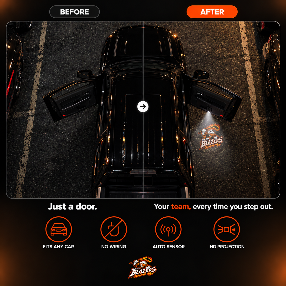 BarnBlazers™ Team Door Light